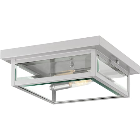 Quoizel Westover 2-Light Stainless Steel Flush Mount WVR1312SS